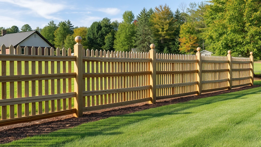 Fencing in Providence Forge VA with a backdrop of trees and clear blue sky.