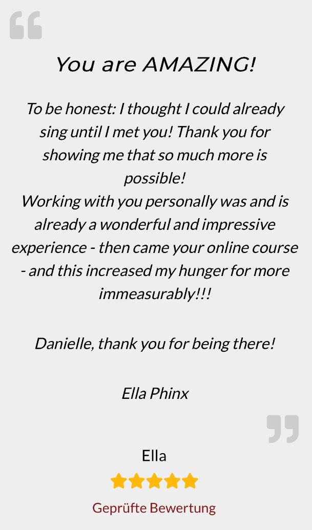 image of Ella Phinx's appreciations words