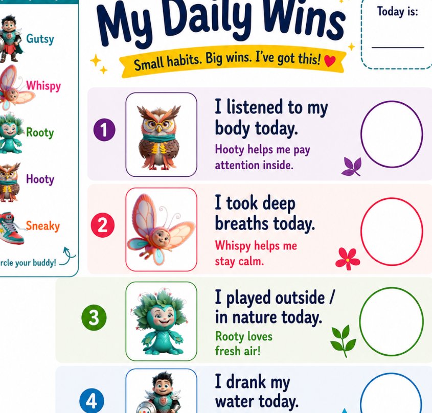 A portion of the real My Daily Wins chart featuring WellieWonders