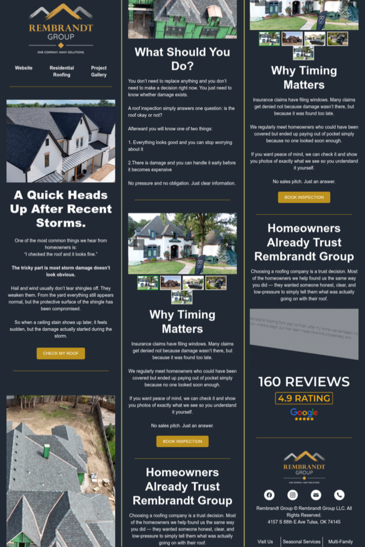 Email blast for The Rembrandt Group