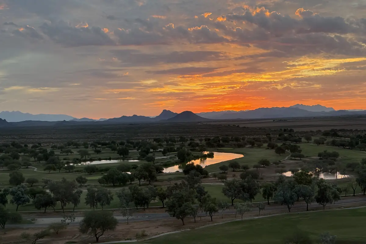 Sunrise over the Arizona desert
