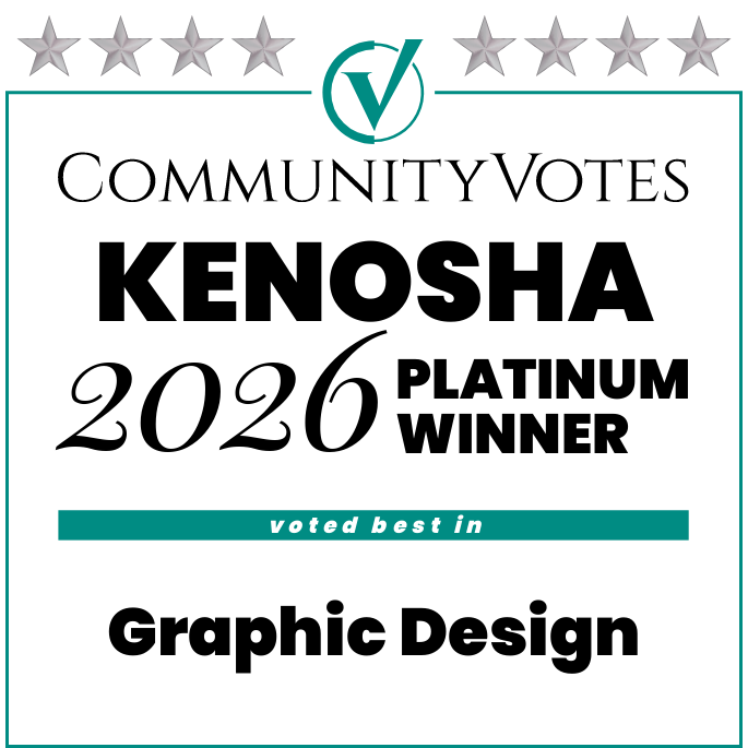 Kenosha Community Votes 2026 Platinum Award for Graphic Design