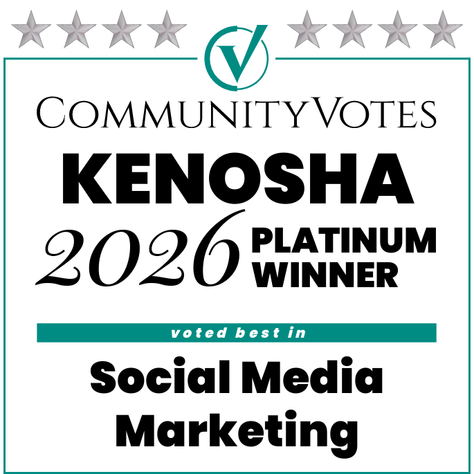 Kenosha Community Votes 2026 Platinum Award for Social Media Marketing