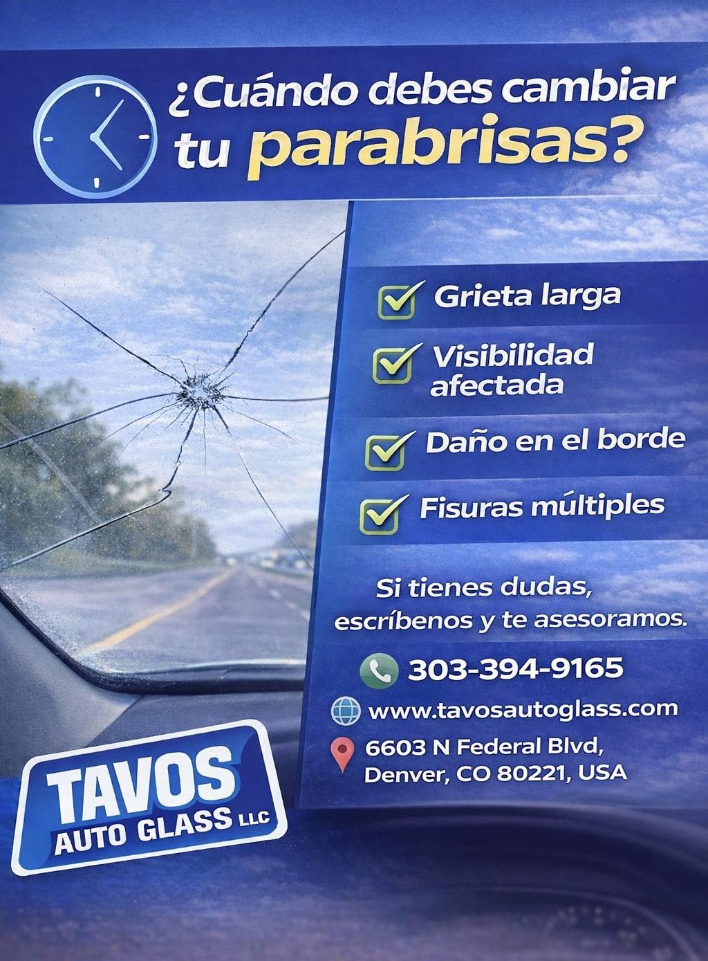 Tavos Auto Glass Honda Windshield Service service in the Denver area