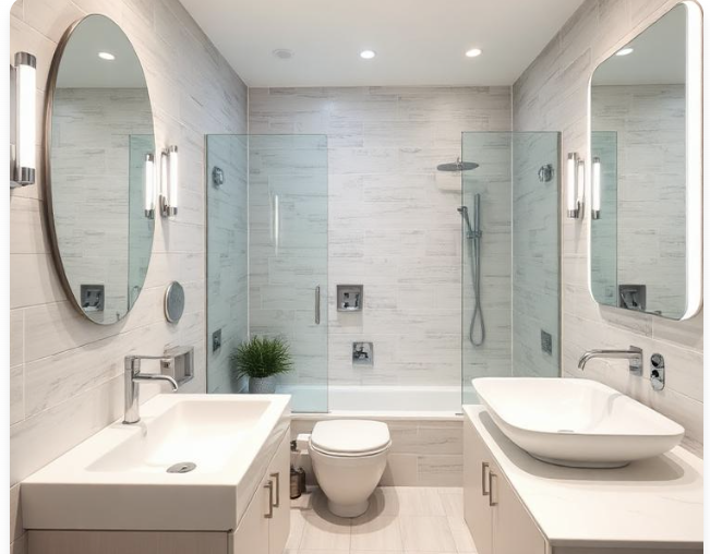 Modern bathroom remodel