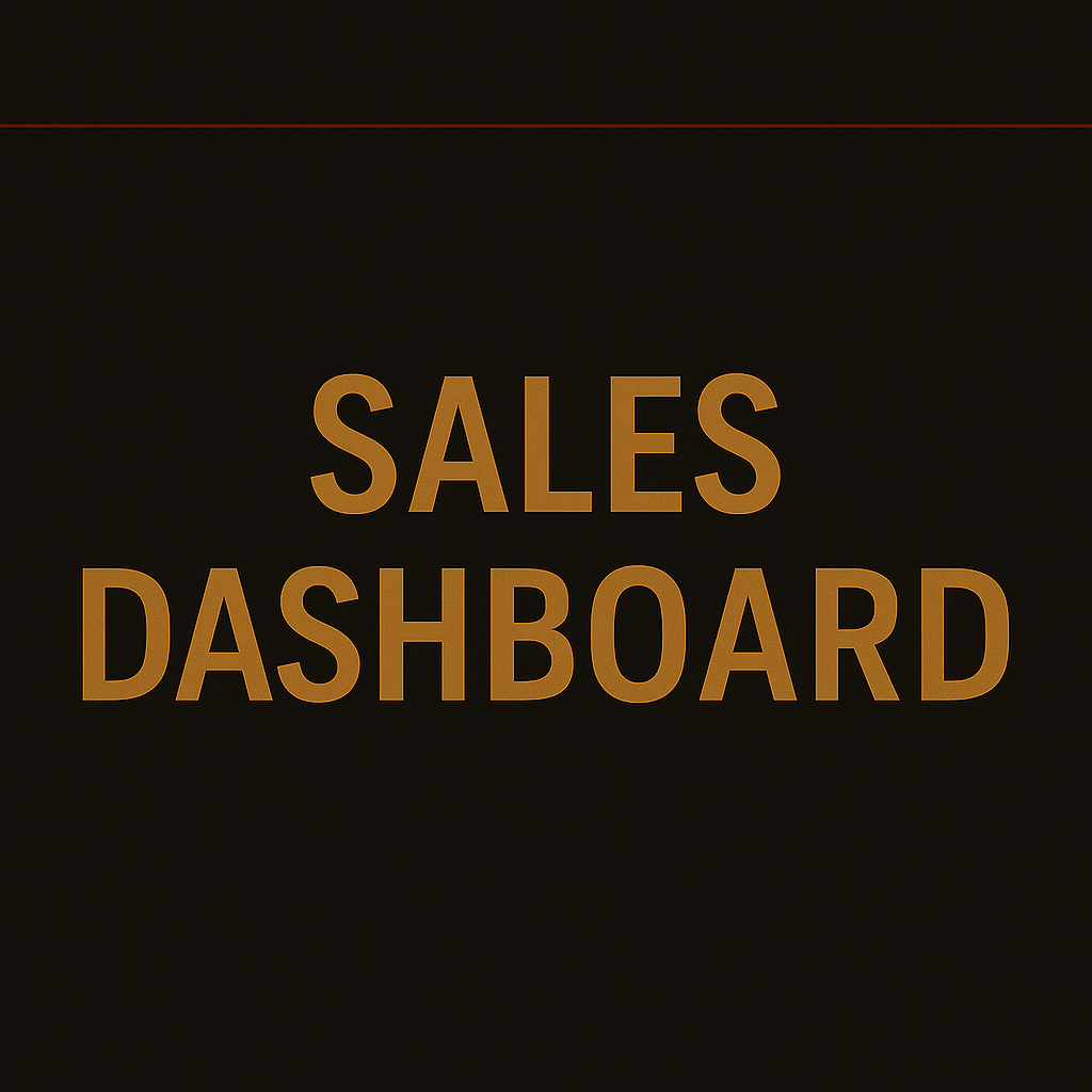 Holy Trinity Sales Dashboard