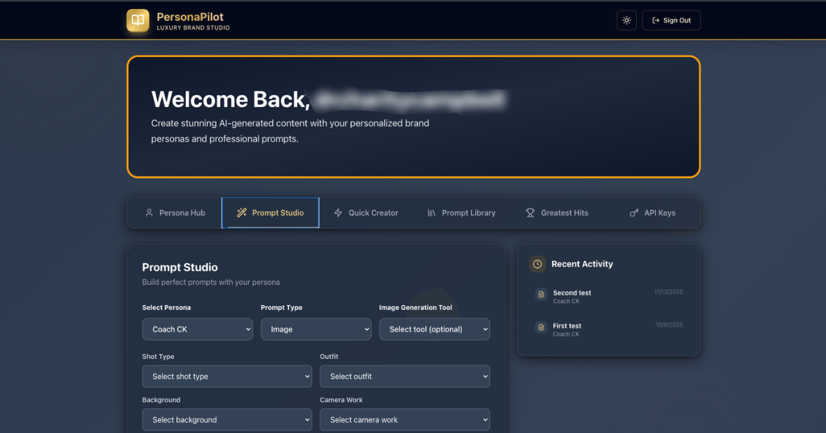 PersonaPilot AI Tool