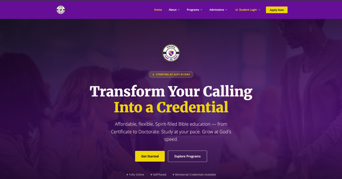 HROBC College Website