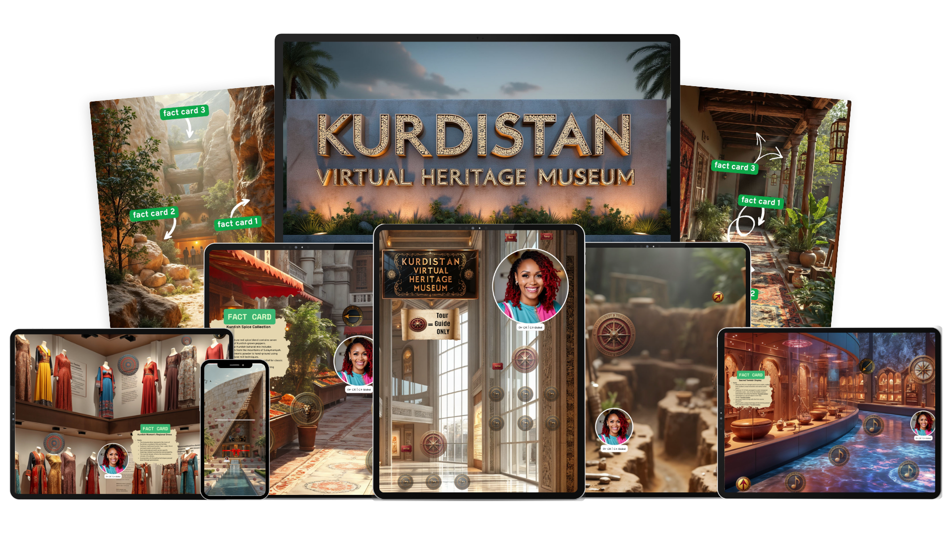 Kurdistan Virtual Heritage Museum mockup