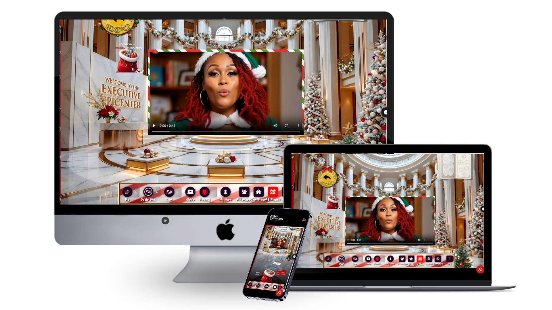 Executive Epicenter Christmas Event mockup