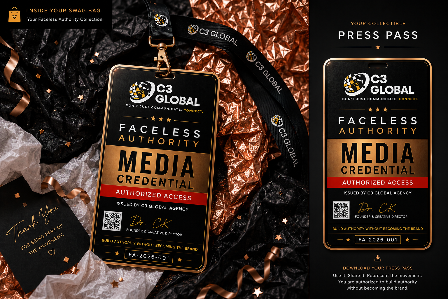 Media Credential mockup