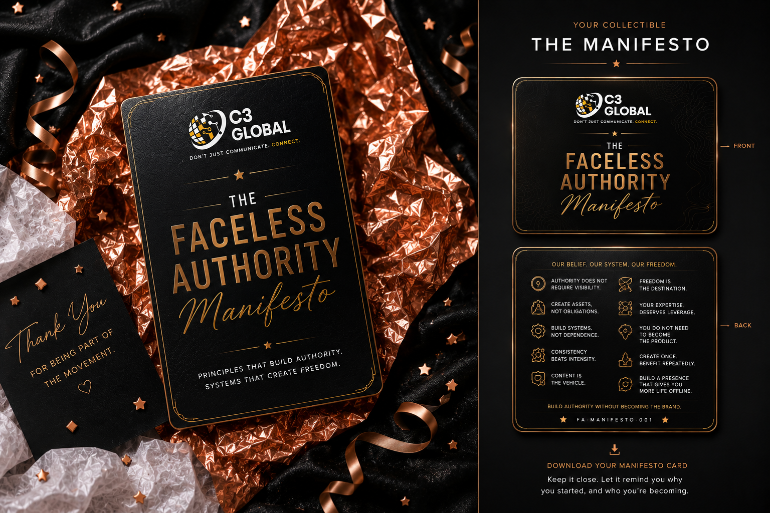 Manifesto Card mockup