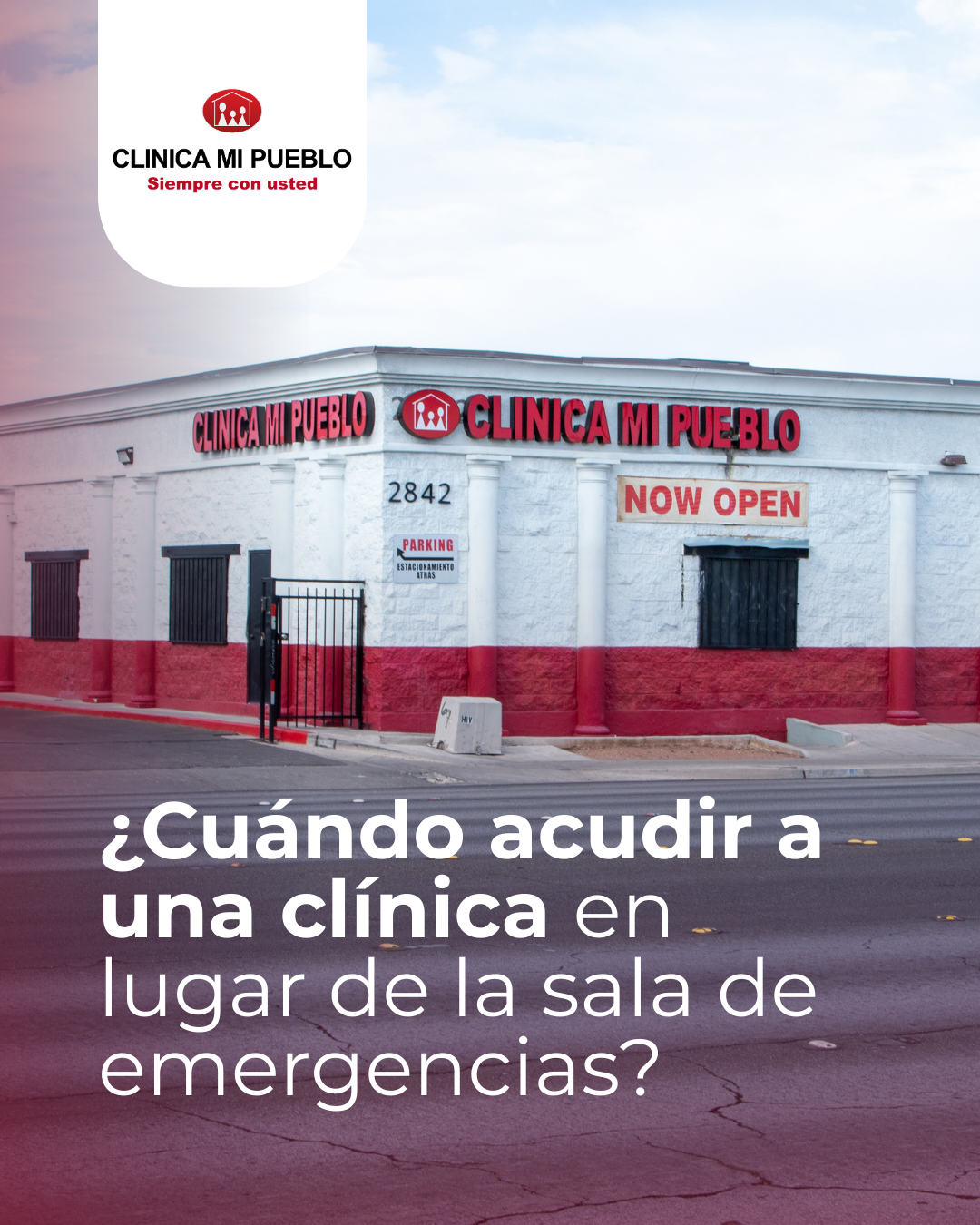 ¿Cuándo acudir a una clínica en lugar de la sala de emergencias?