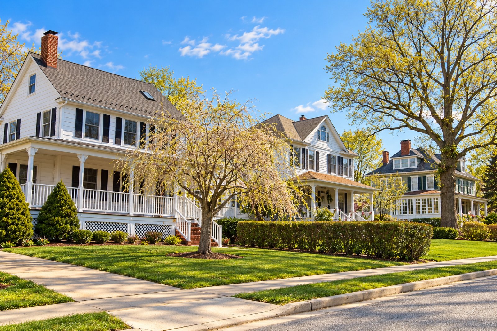 Victorian homes in the Central Catonsville and Summit Park Historic District, Catonsville, Maryland