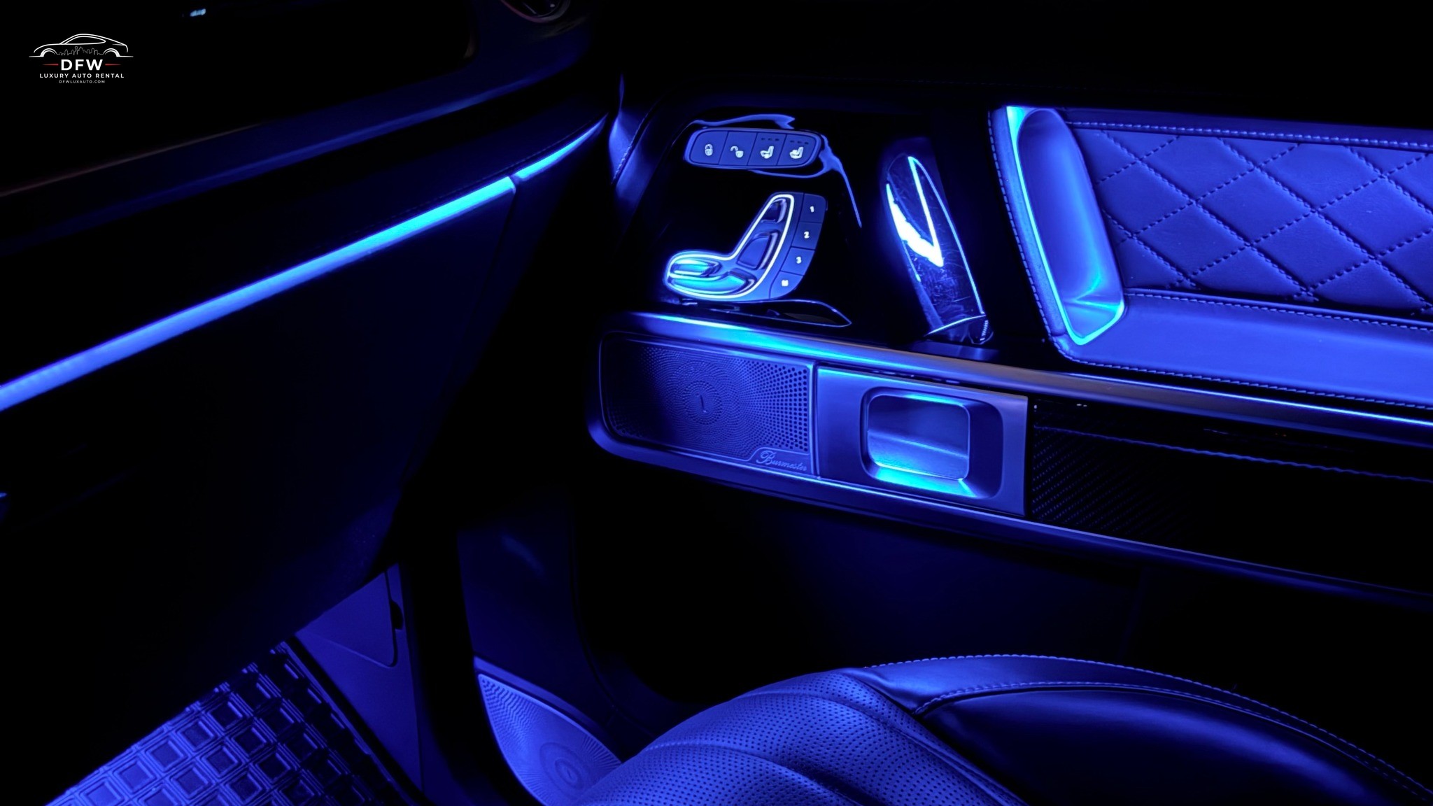 Luxury Mercedes G wagon interior night Luxury Mercedes G wagon interior night