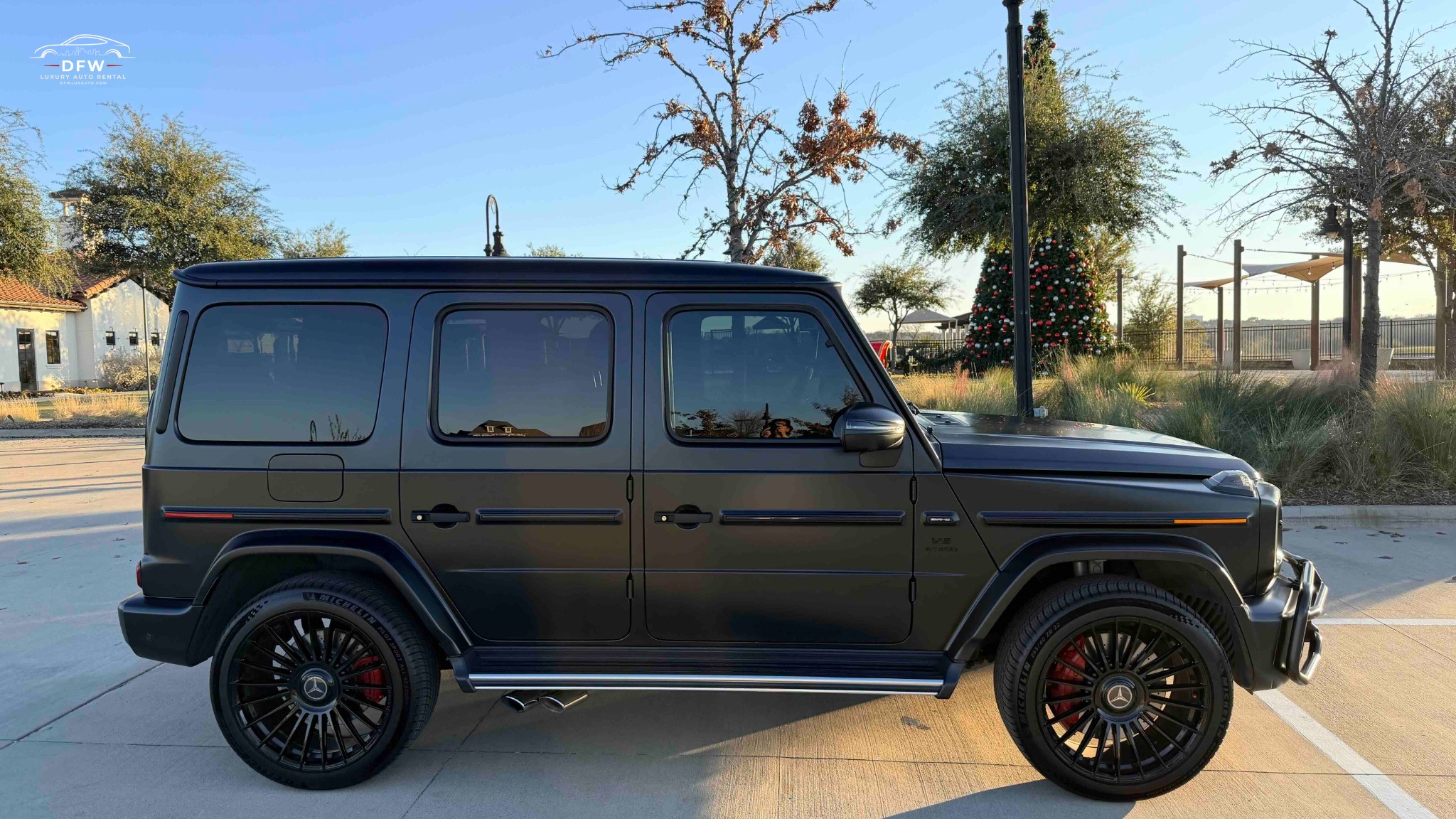 Black Mercedes-Benz AMG G Wagon rental in Dallas garage | DFW Luxury Auto