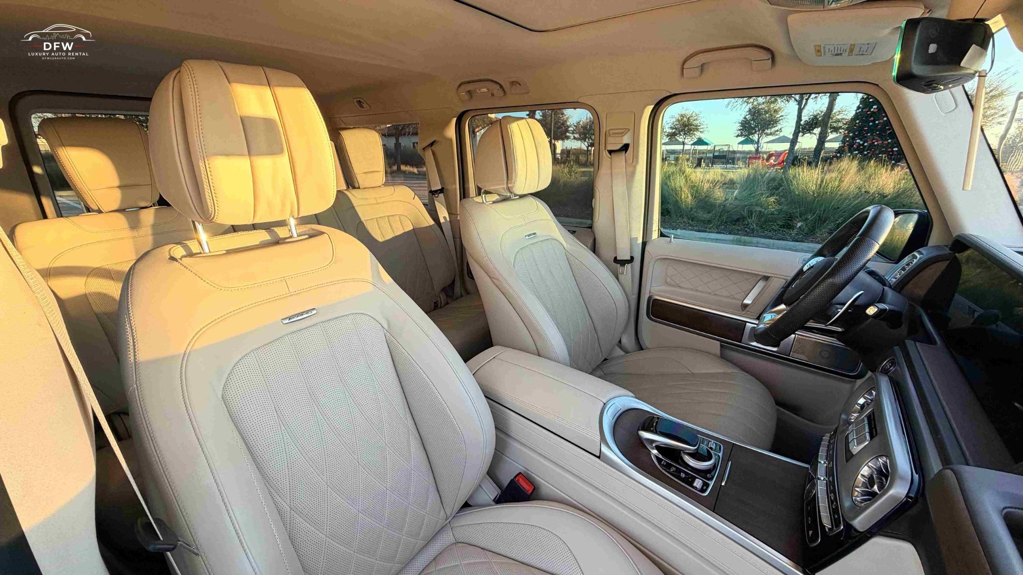 G Wagon AMG interior premium cabin Dallas rental