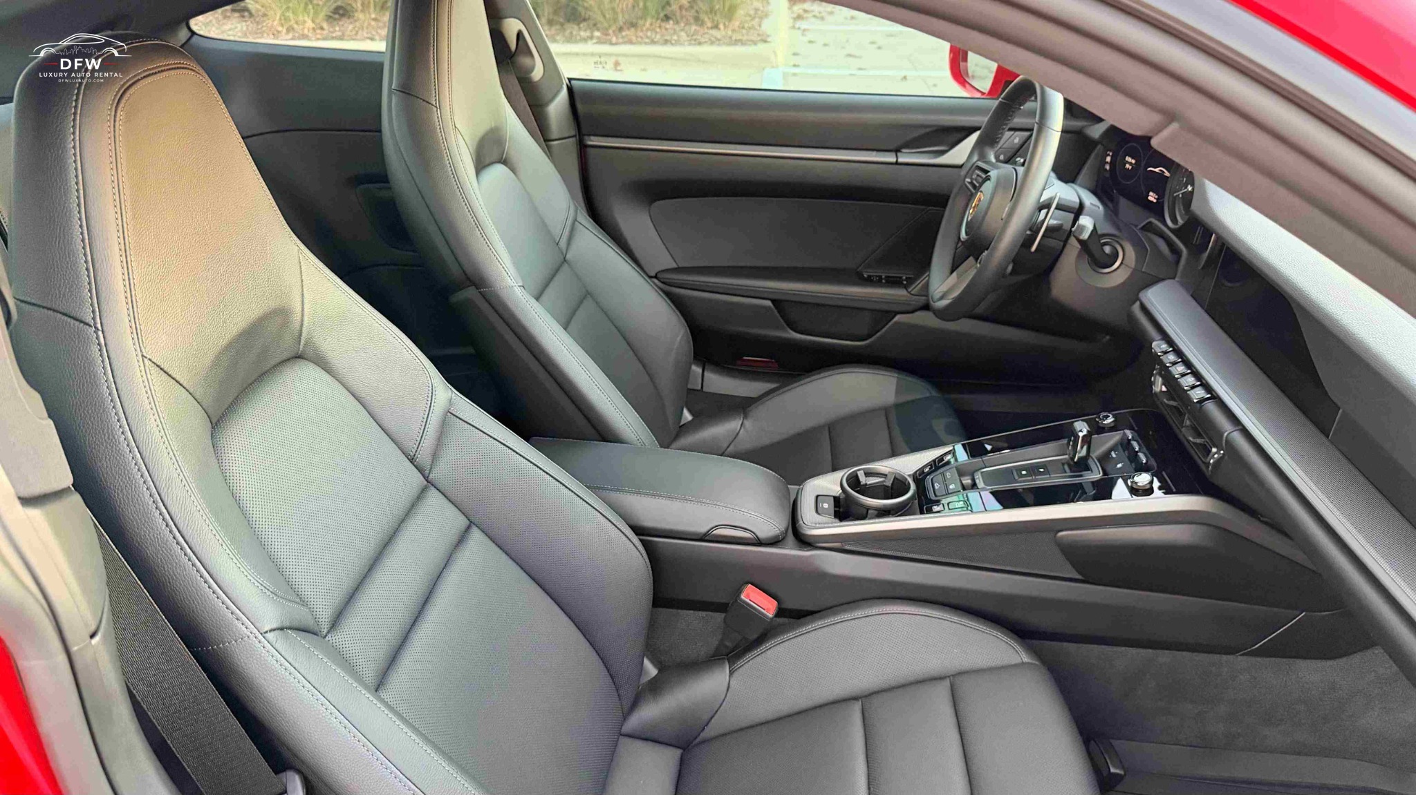 luxury SUV vs sports car Dallas rental