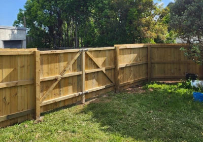 Custom Built Timber Fence and Gate in Northland