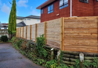 Residential Timber Fence built by Nailhead Fencing & Landscaping in Whangarei