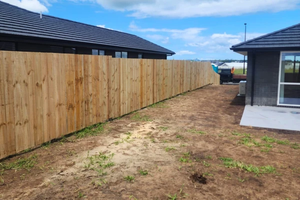 Residential Timber Fencing Job