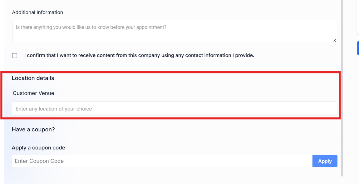 venue location venue location