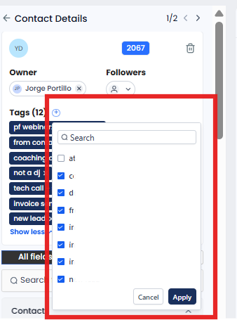 tags tags