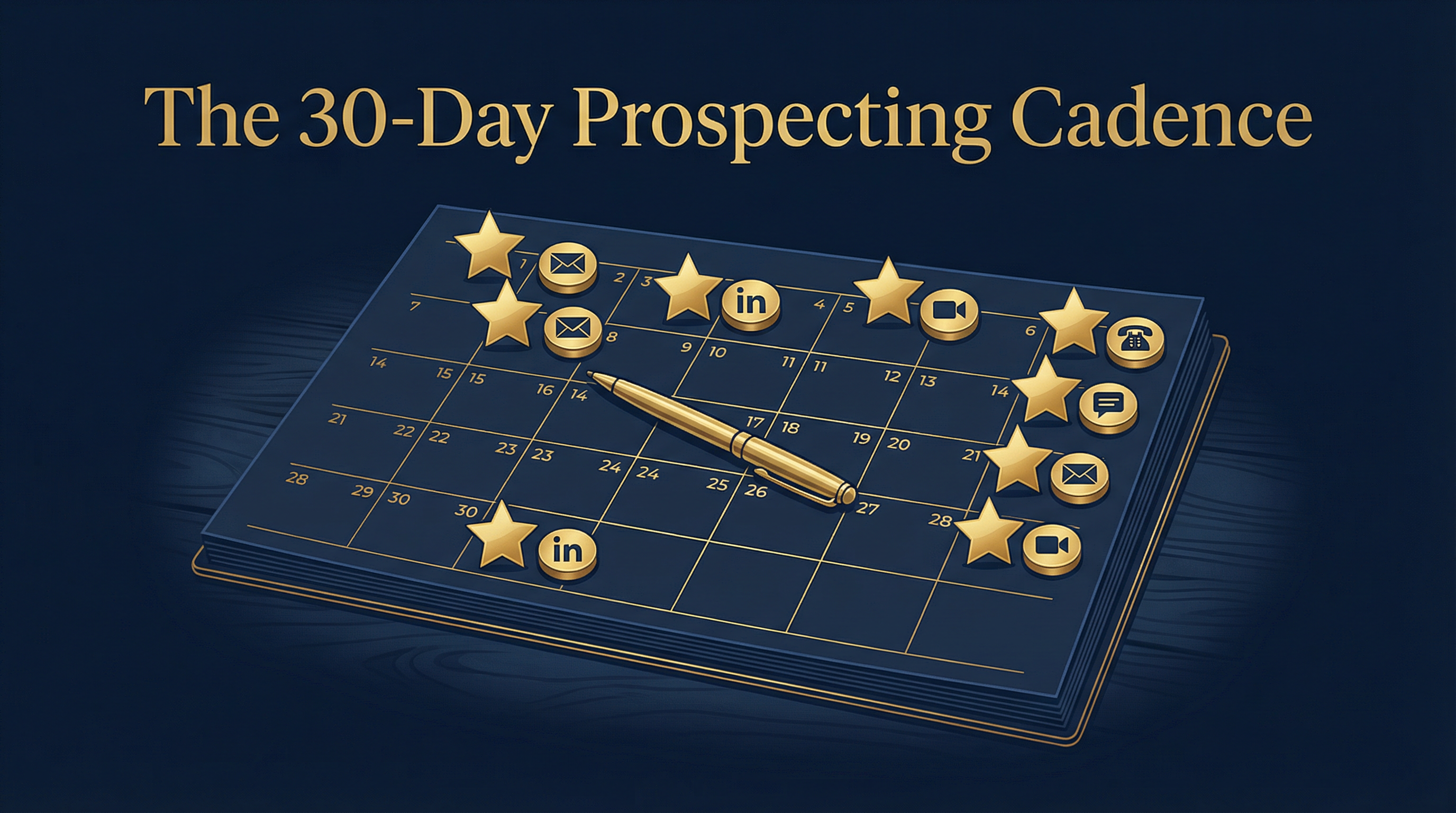 The 30-day prospecting cadence The 30-day prospecting cadence