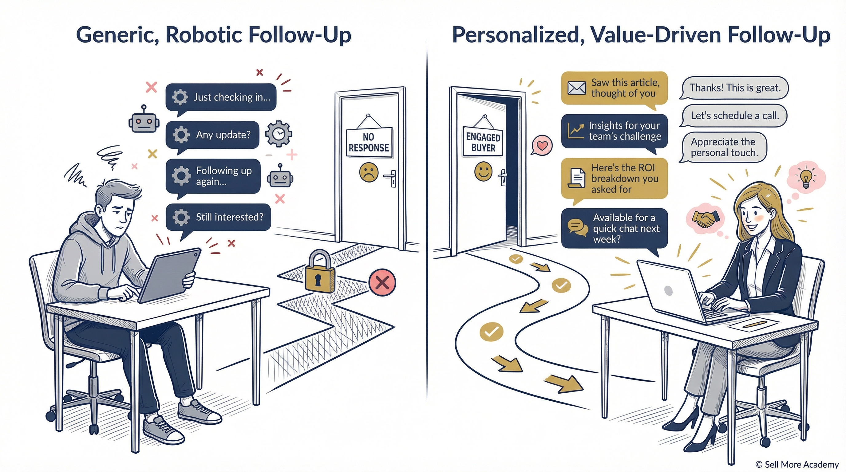 Sales follow-up should feel human, not robotic Sales follow-up should feel human, not robotic