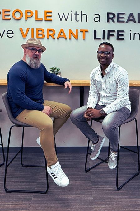 Billy and Lenon, co-founders of Hire Zim AI