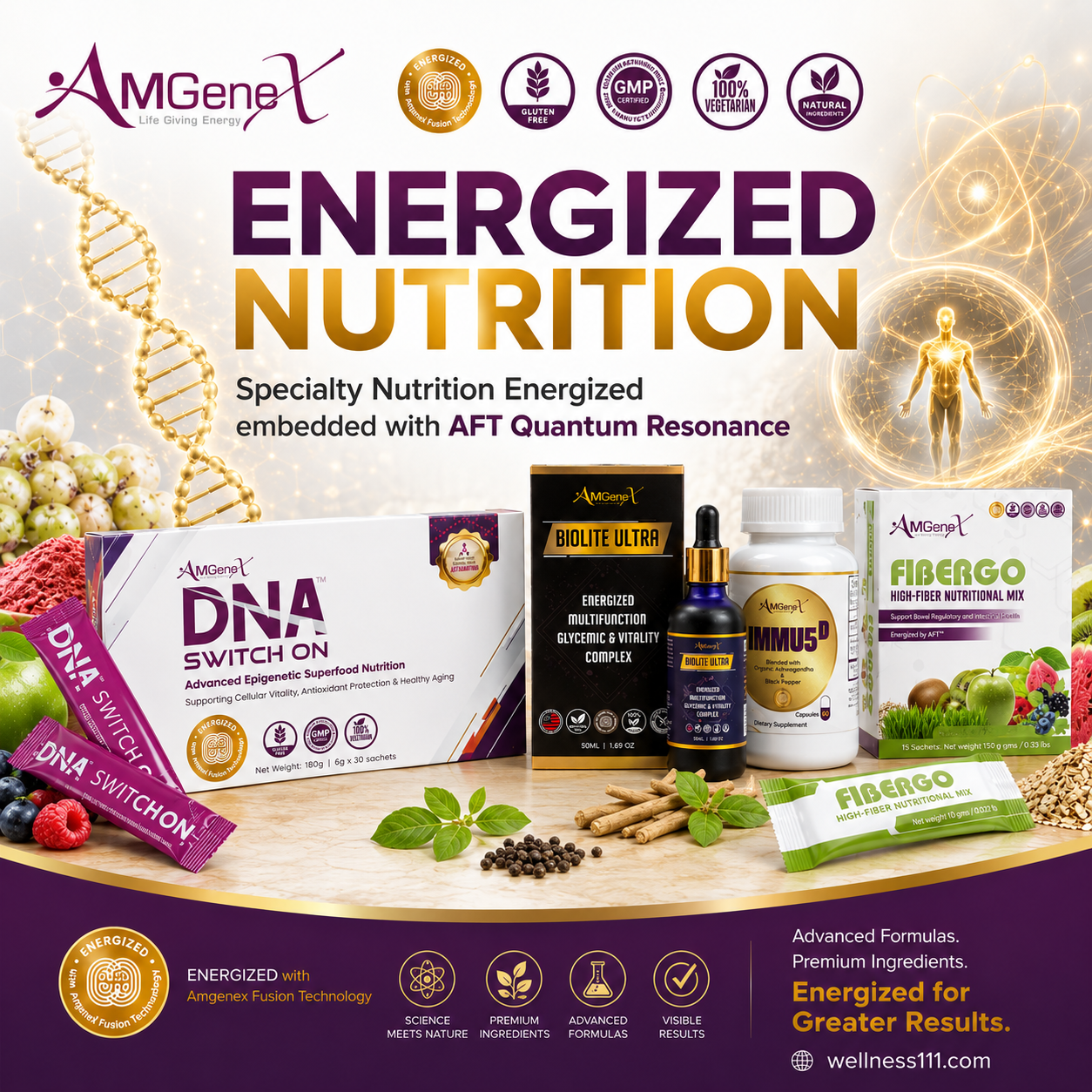 AFT Quantum Energized Nutrition — 21-day vacuum infusion process