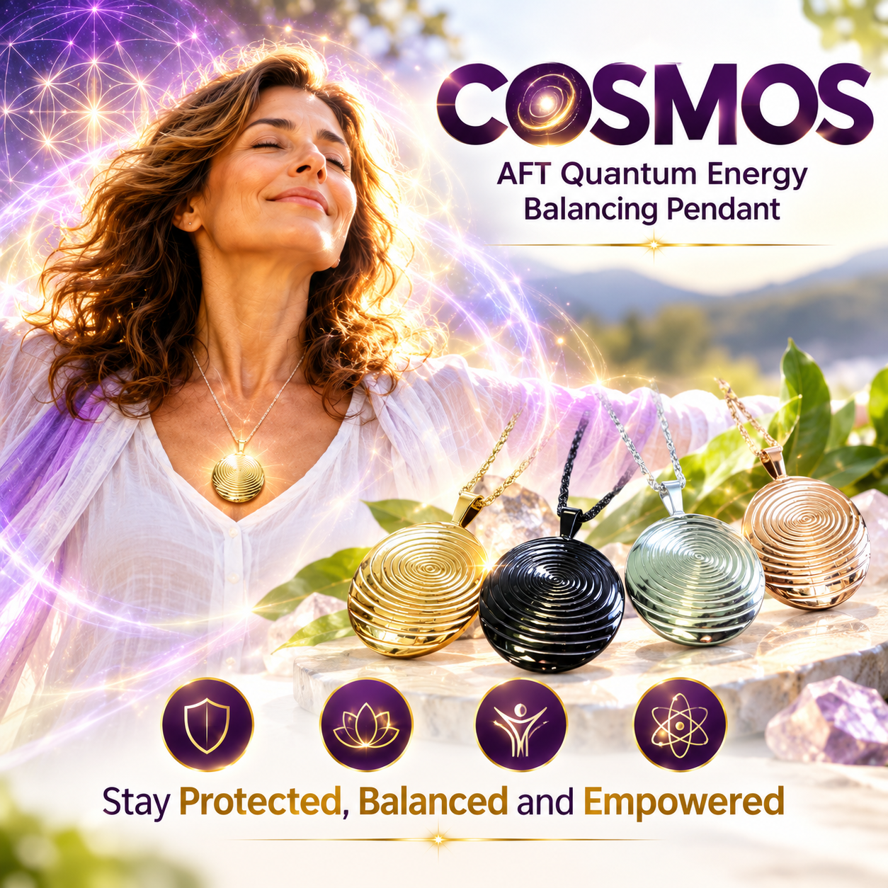 Wear an AFT Quantum Energy Pendant