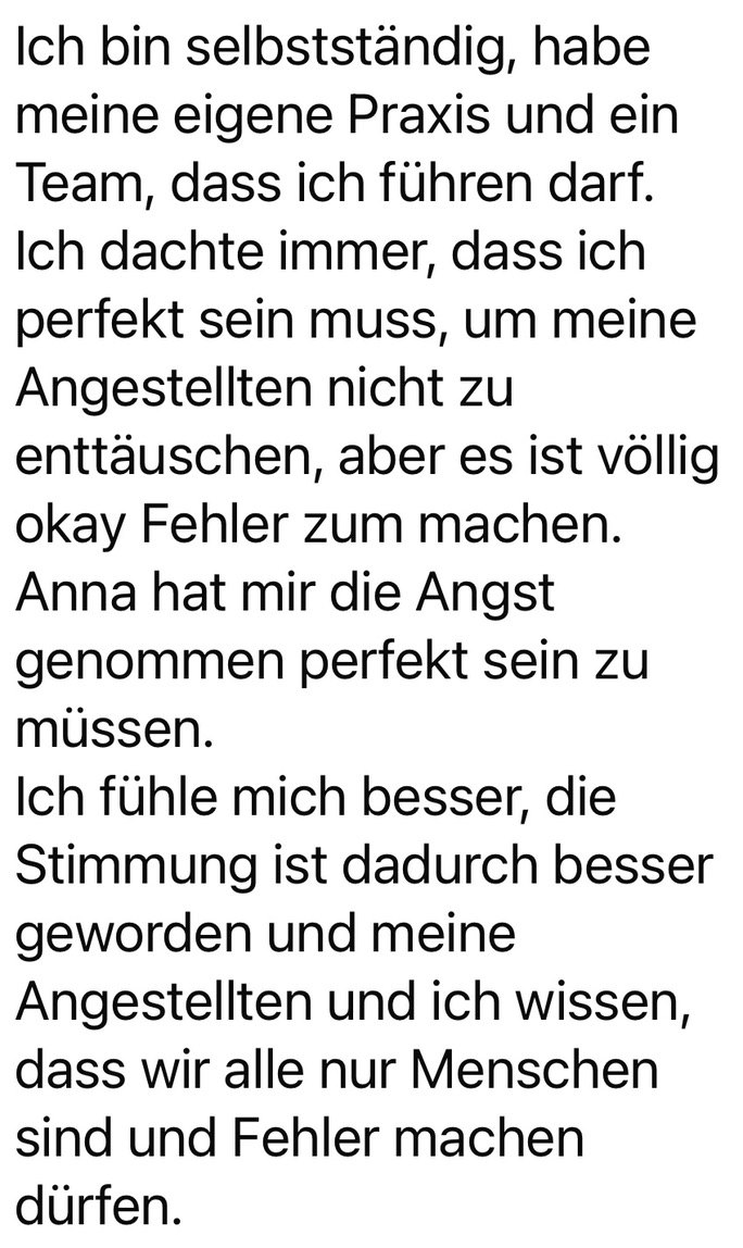 Rueckmeldung einer Teilnehmerin