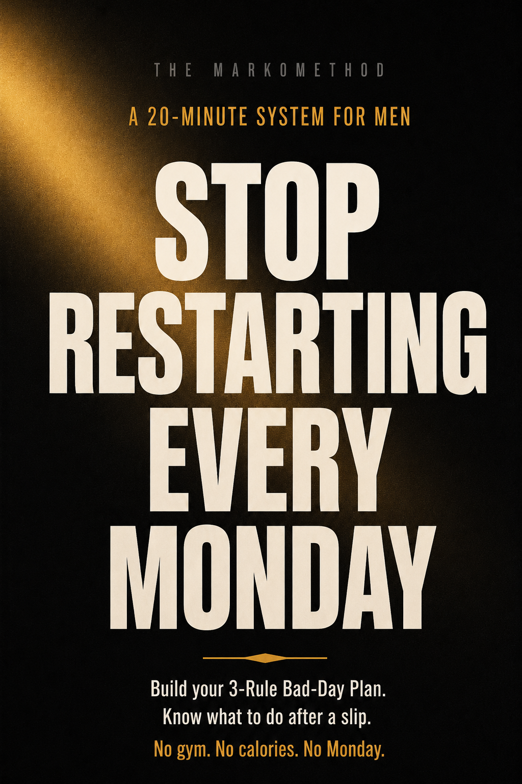 Stop Restarting Every Monday Workbook cover