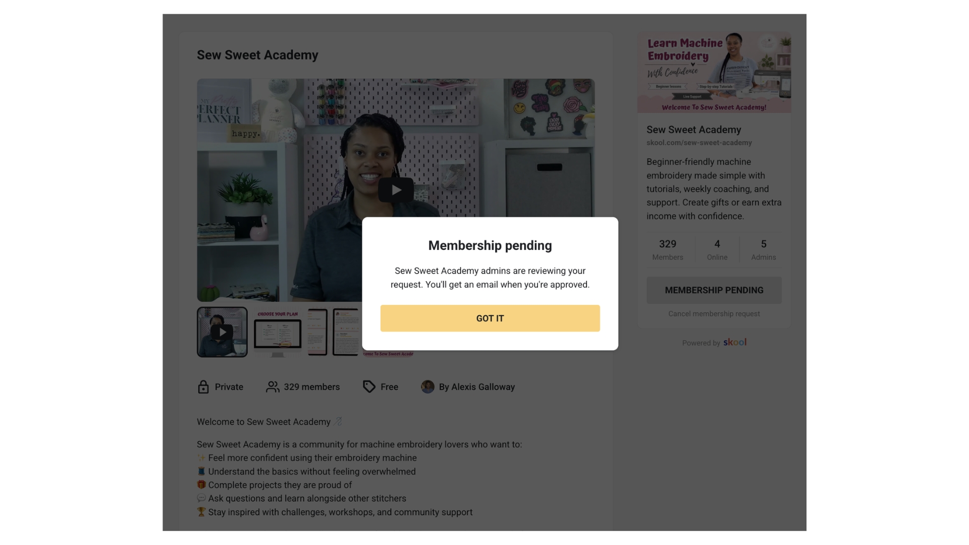 Step 3: Waiting for approval