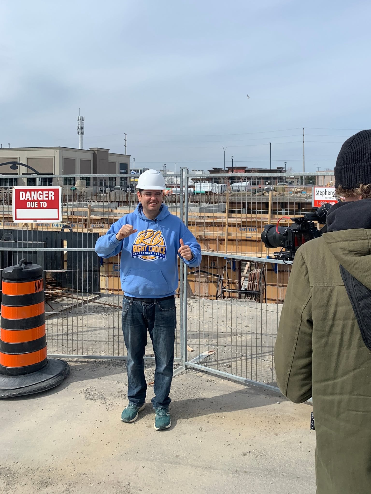 Joe on a new build site