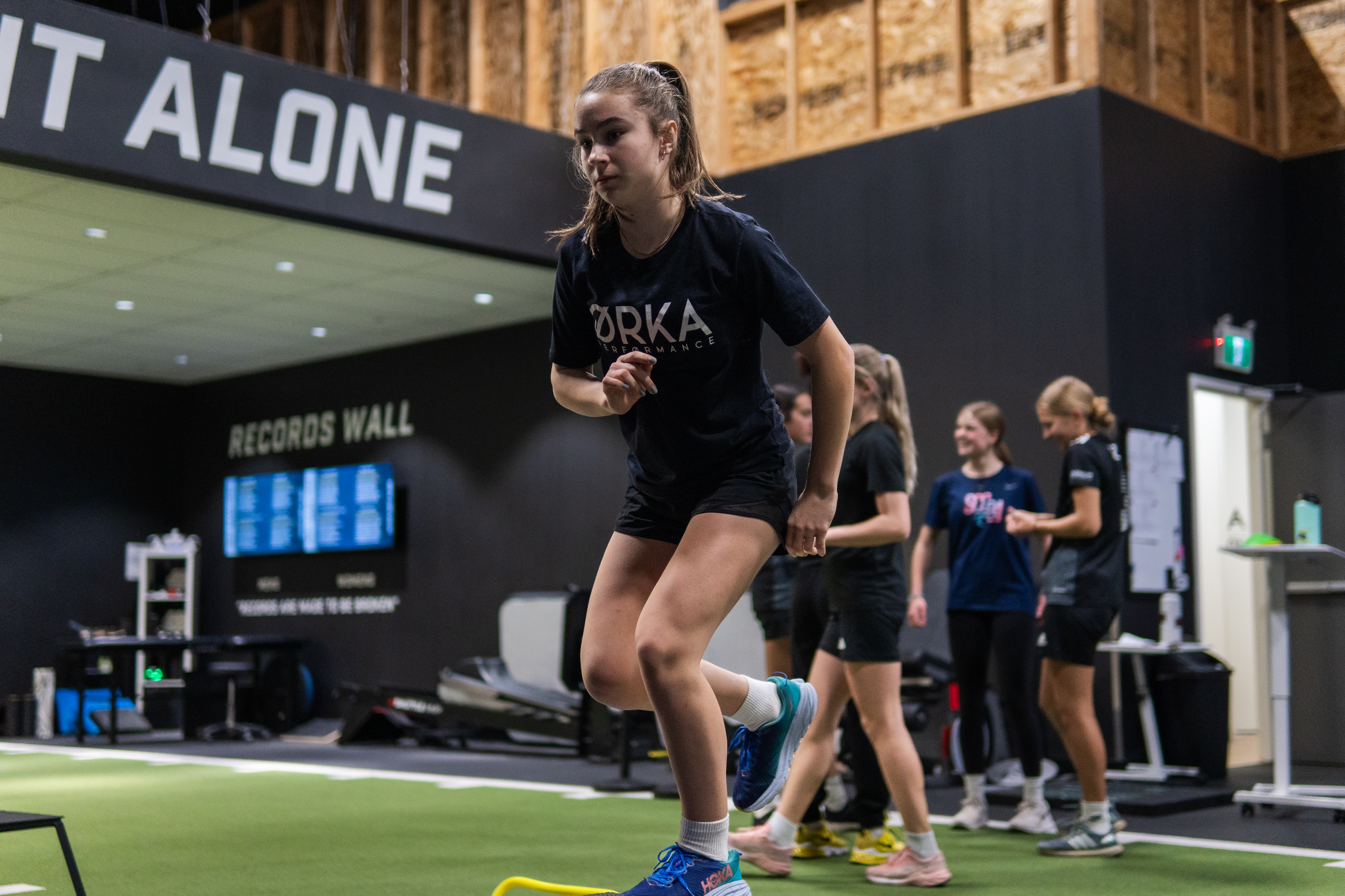 Athletes training as a team at ØRKA Performance