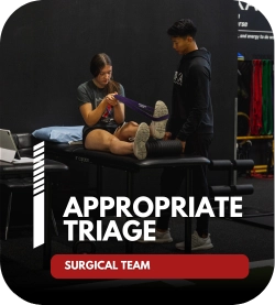 Return-to-sport plan built with an ØRKA physician