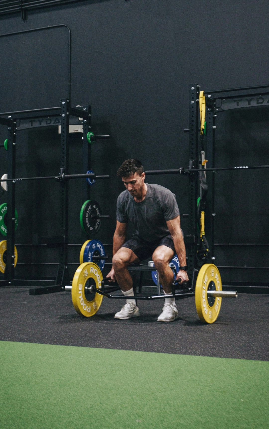 Athletes training strength on the field