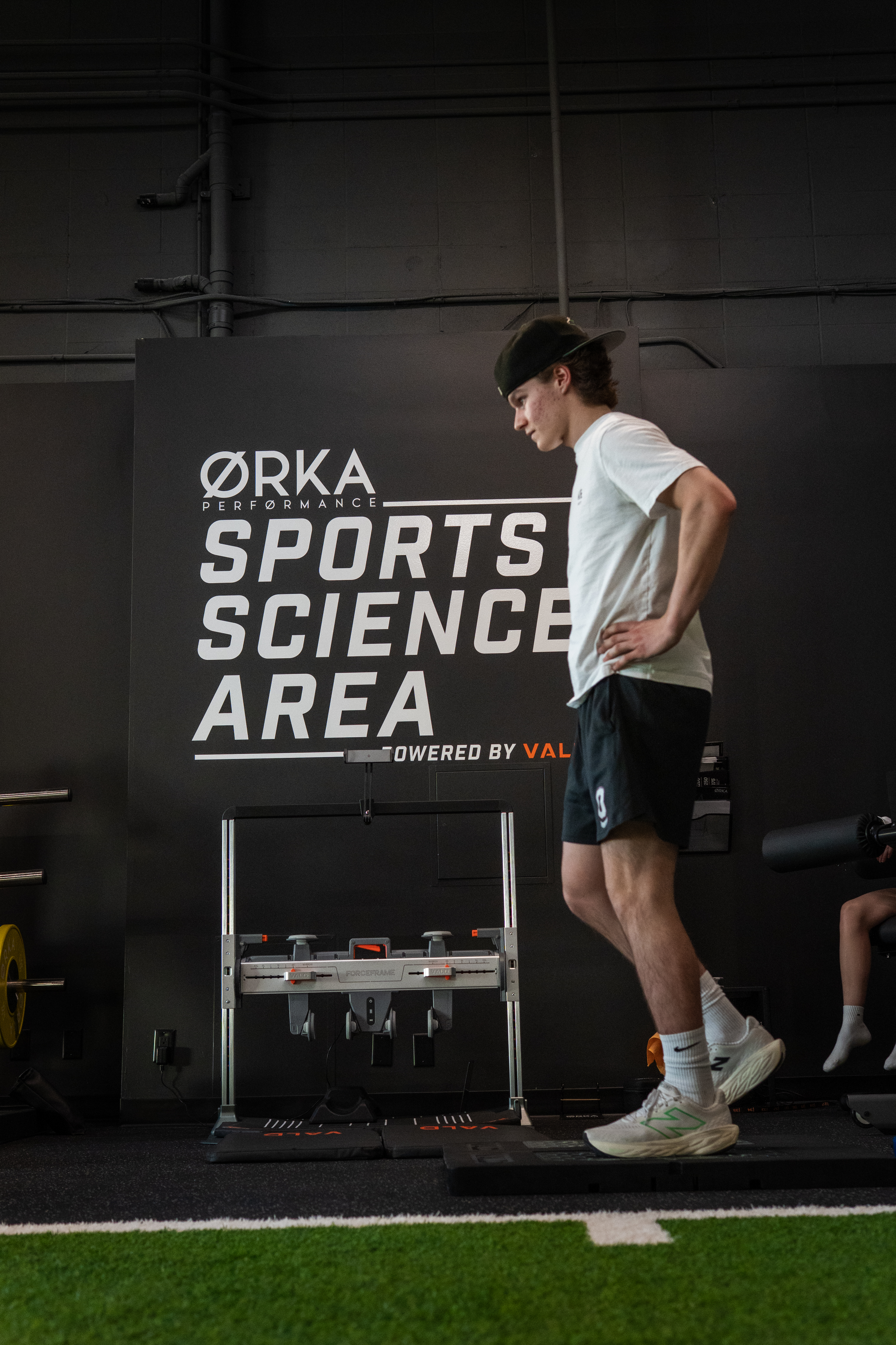 Athlete being assessed in ØRKA performance lab