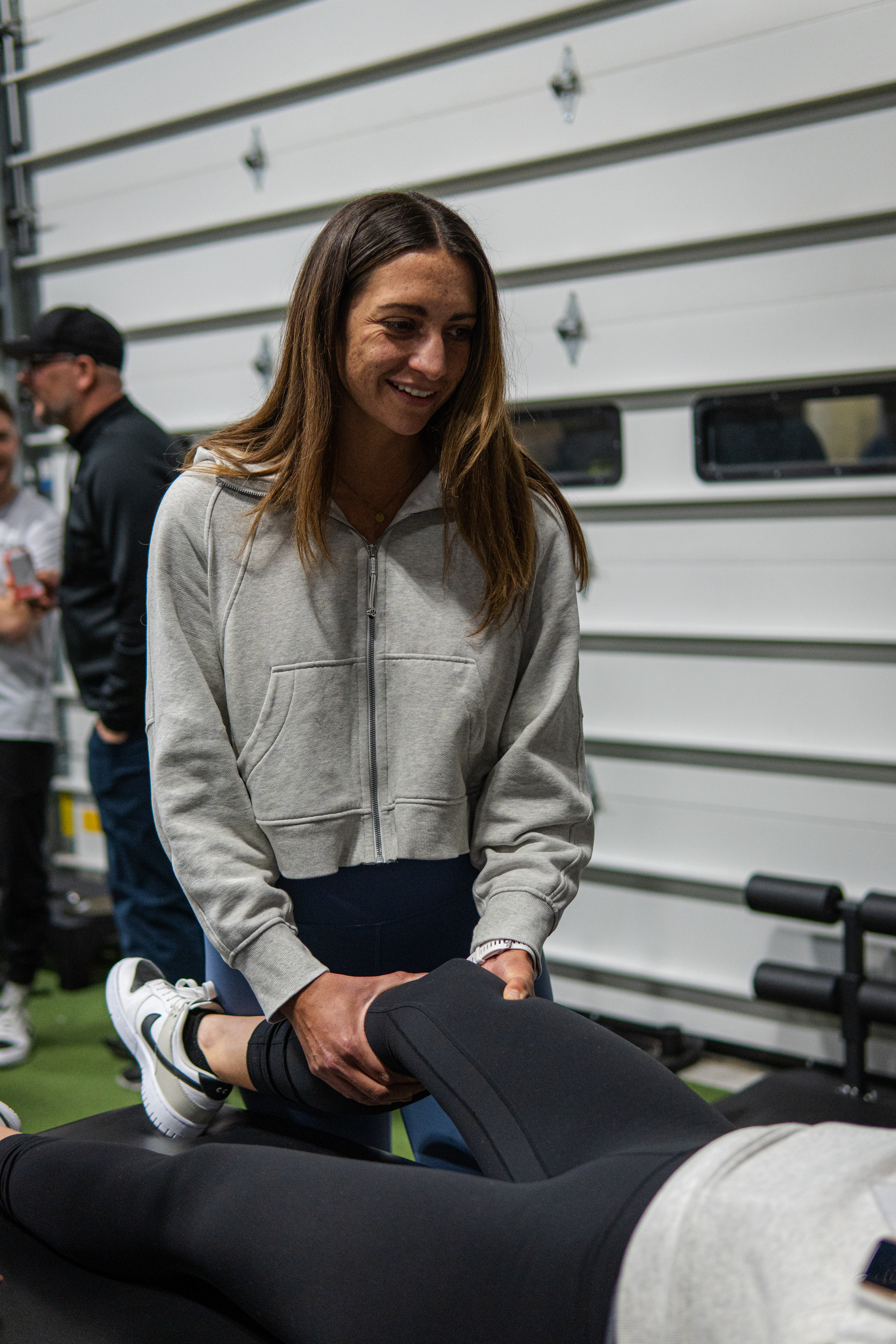 ORKA medical team working with an athlete