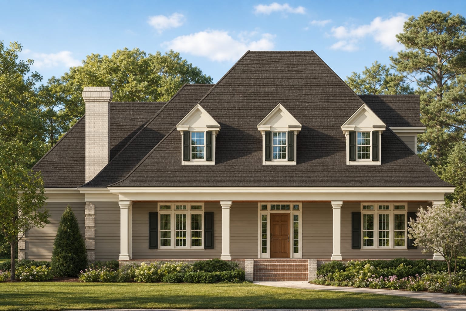 The Hearthwood alternate exterior rendering 3