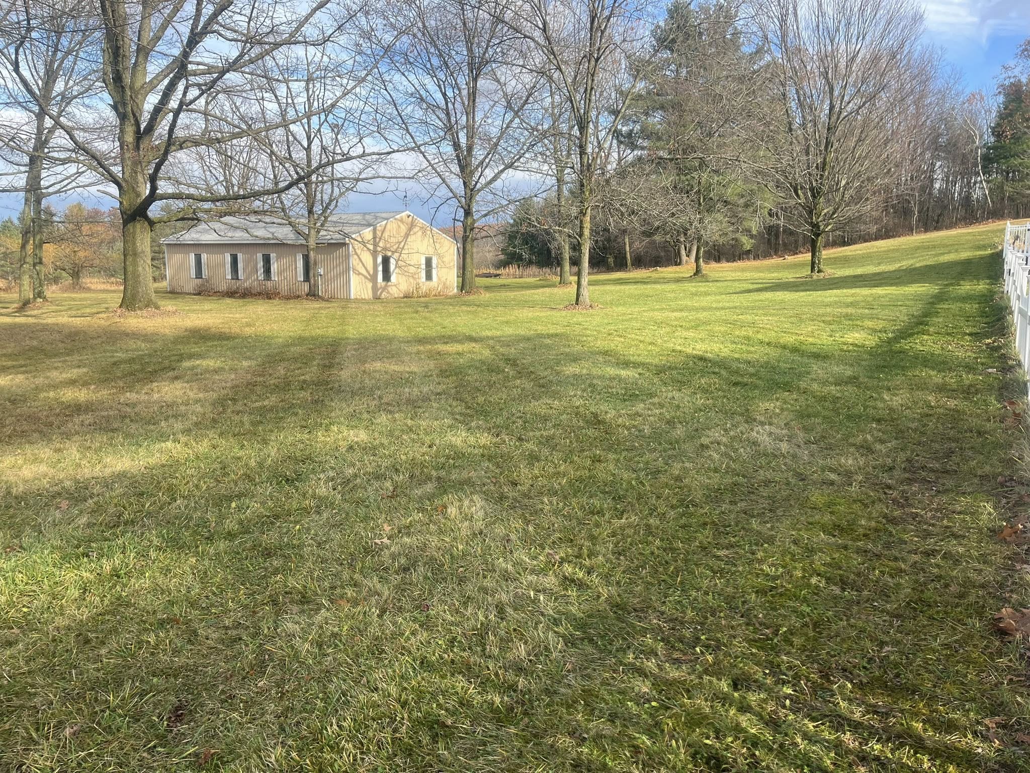 Yard after fall cleanup, Watkins Glen