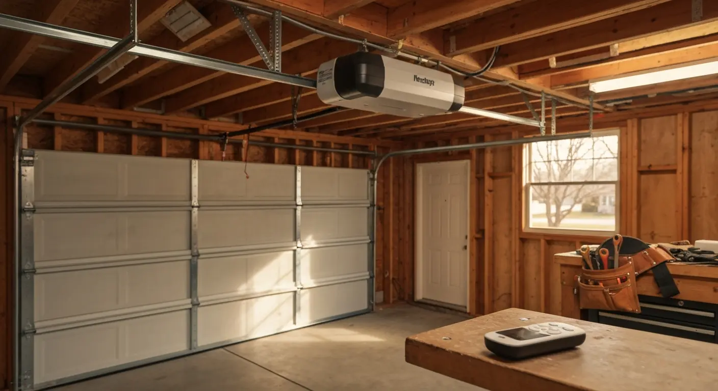 Garage door opener installation