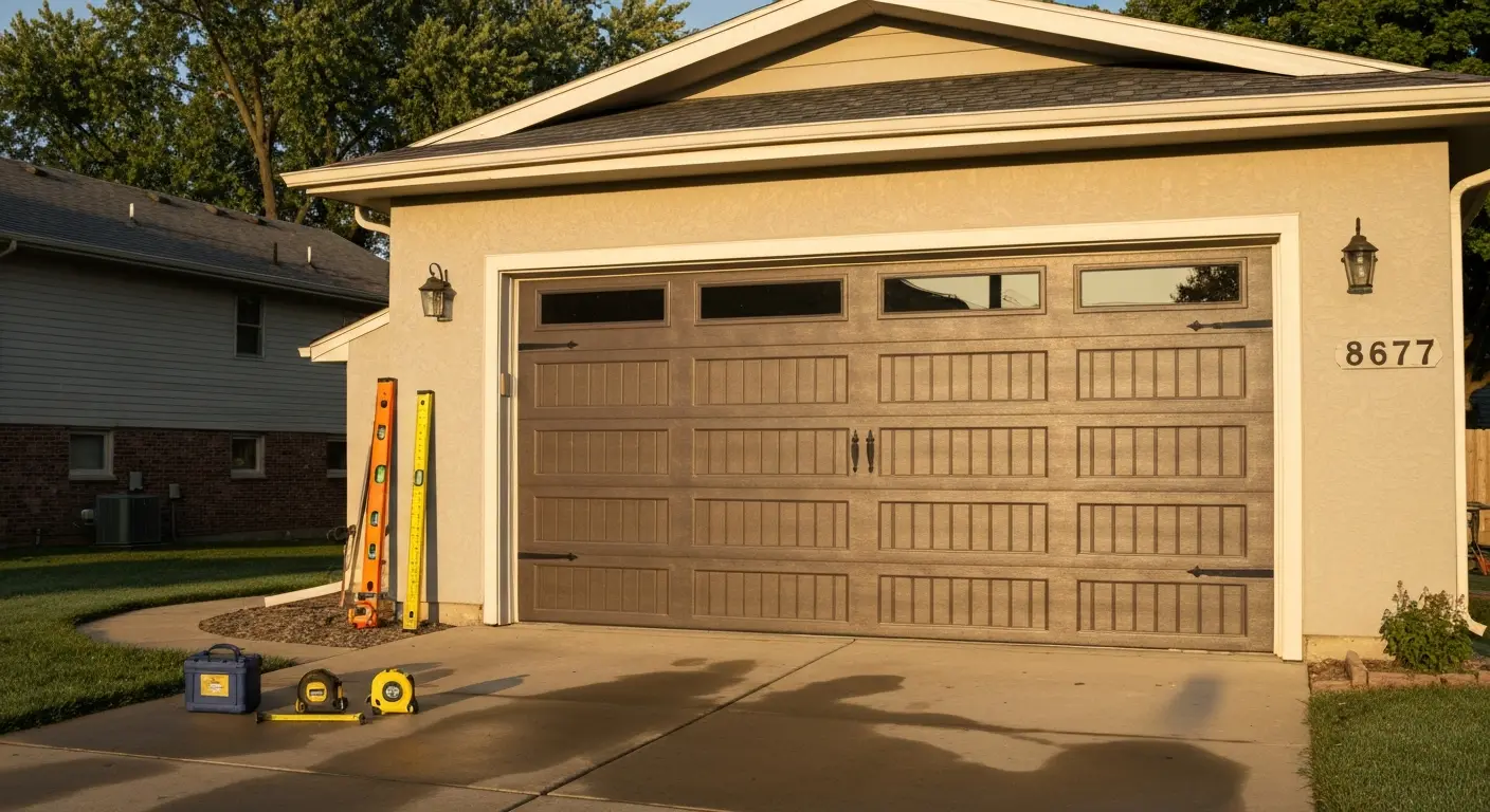 Custom garage door installation