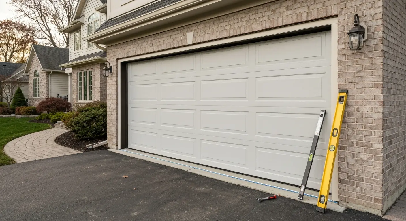 New garage door installation