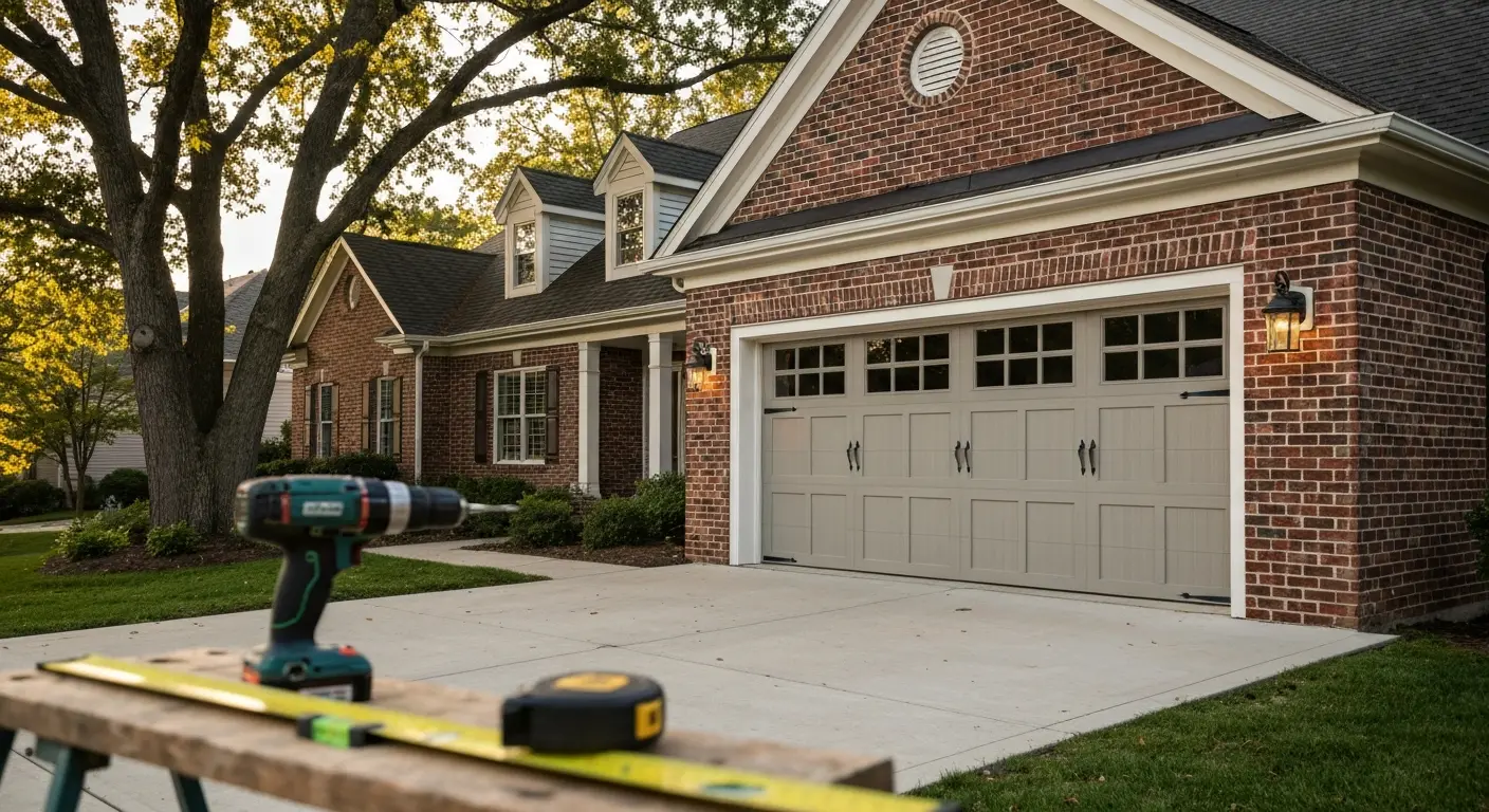 Custom garage door installation