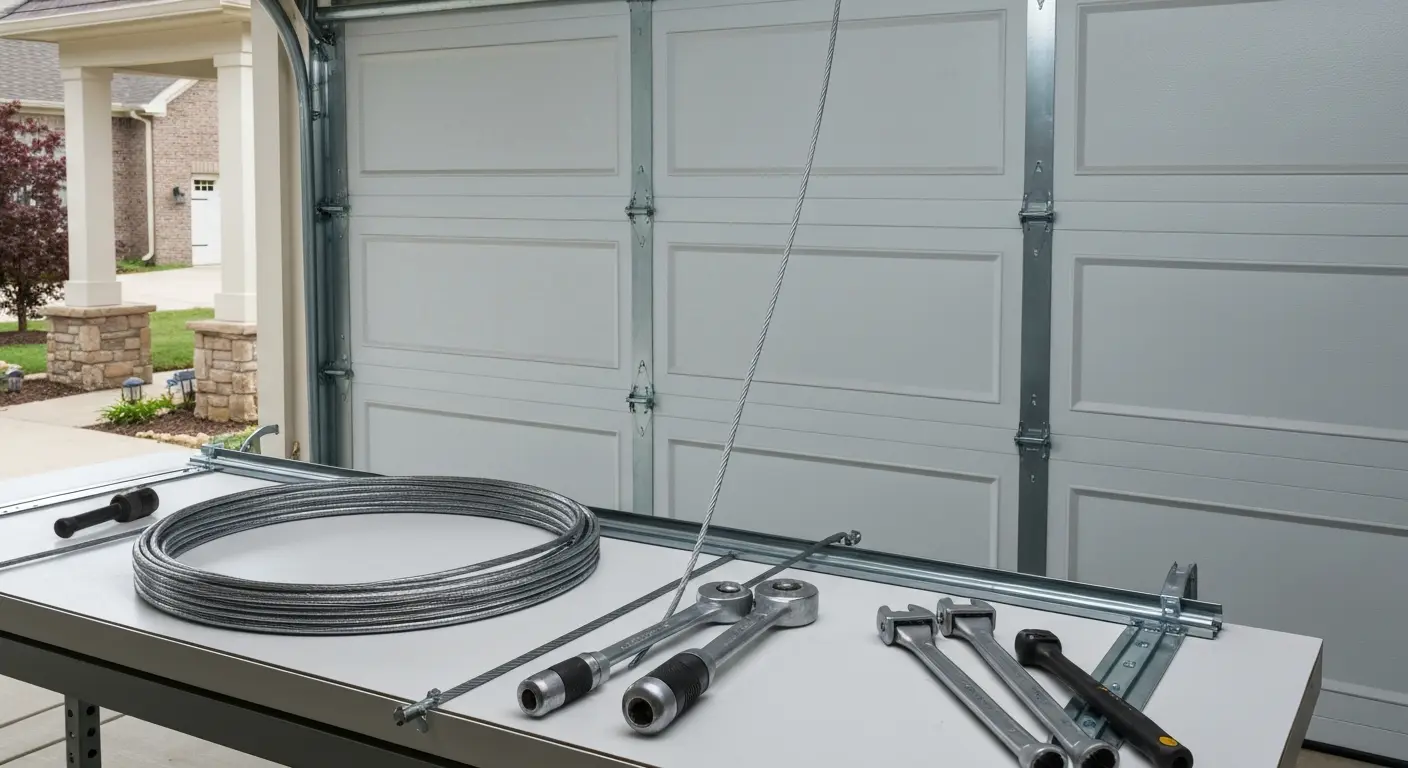 Spring and cable repair work