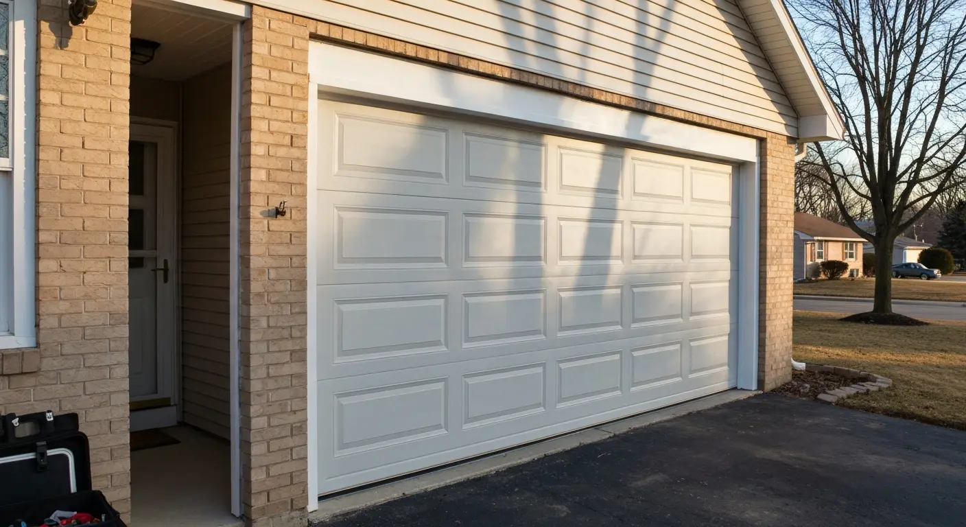 New garage door installation