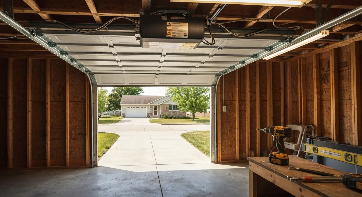 Garage door opener installation